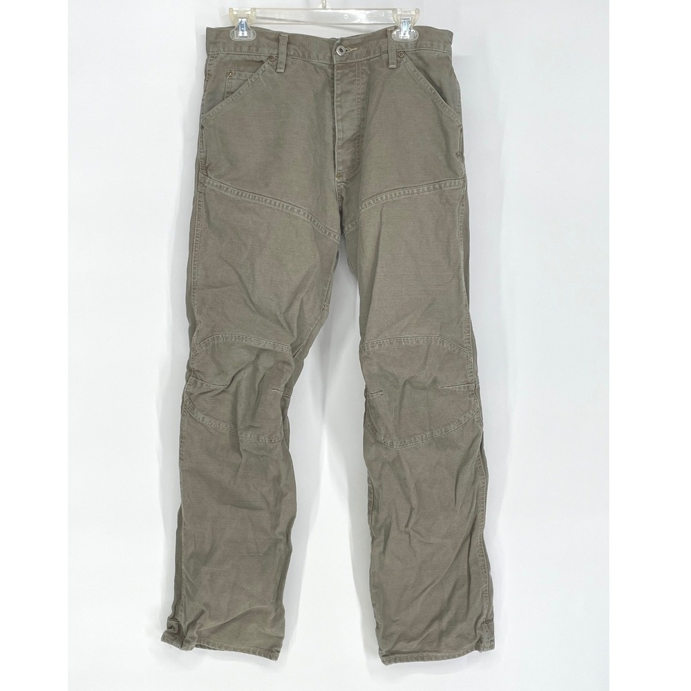 G-Star Men Pants 31x34 Utility Double Knee Brown Skater Canvas Workwear